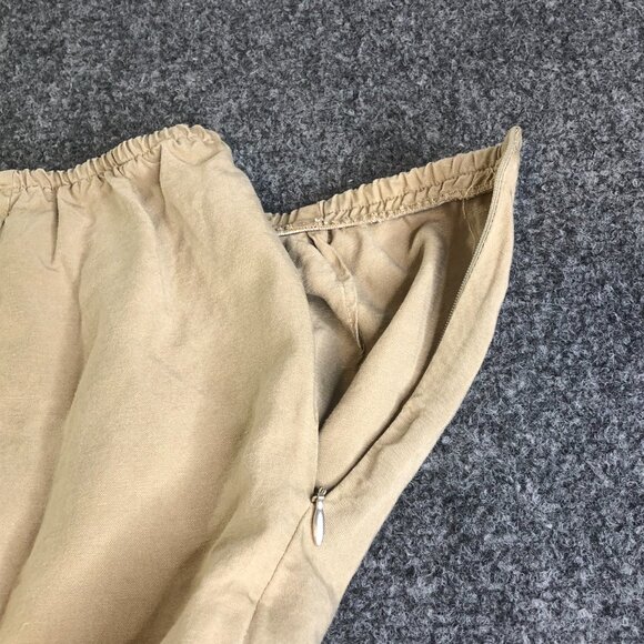 Eileen Fisher Woman Pants Womens 1X Tan Brown Wide Leg Linen Blend Boho Loose - Picture 6 of 12